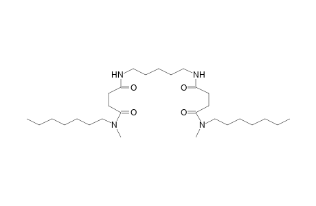 N'-heptyl-N-[5-[[4-[heptyl(methyl)amino]-1,4-dioxobutyl]amino]pentyl]-N'-methylbutanediamide