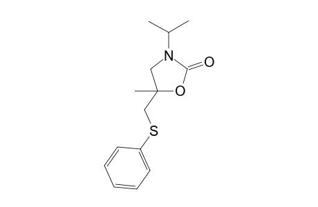 3-Isopropyl-5-methyl-5-phenylthiomethyl-oxazolidin-2-one