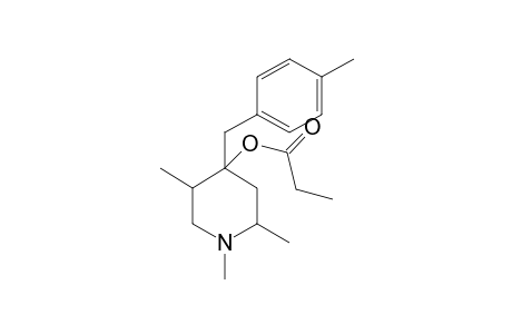 1,2,5-Trimethyl-4-(4-methylbenzyl)-4-piperidinyl propionate