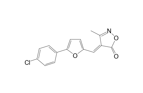 Isoxazol-5(4H)-one, 4-[5-(4-chlorophenyl)-2-furfurylidene]-3-methyl-