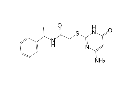 2-[(4-amino-6-oxo-1,6-dihydro-2-pyrimidinyl)sulfanyl]-N-(1-phenylethyl)acetamide