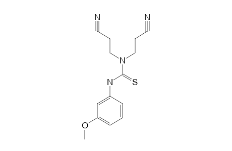 1,1-bis(2-cyanoethyl)-3-(m-methoxyphenyl)-2-thiourea