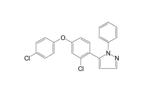 5-[2-CHLORO-4-(p-CHLOROPHENOXY)PHENYL]-1-PHENYLPYRAZOLE