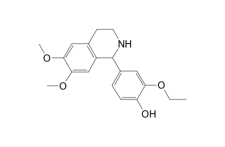 4-(6,7-Dimethoxy-1,2,3,4-tetrahydro-1-isoquinolinyl)-2-ethoxyphenol
