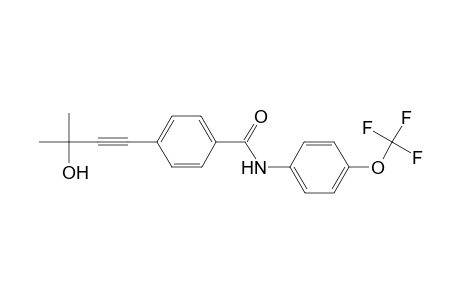 Benzamide, N-(4-trifluoromethoxyphenyl)-4-(3-hydroxy-3-methyl-1-butynyl)-