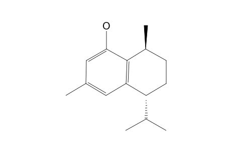 (+)-8-HYDROXYCALAMENENE;1,2,3,4-TETRAHYDRO-4-ISOPROPYL-1,6-DIMETHYLNAPHTHALENE