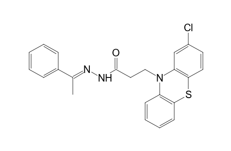 2-chloro-10-phenothiazinepropionic acid, (alpha-methylbenzylidene)hydrazide