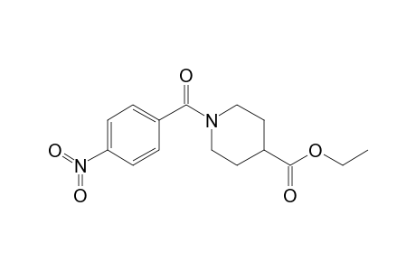 Isonipecotic acid, N-(4-nitrobenzoyl)-, ethyl ester