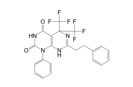 1-phenyl-7-(2-phenylethyl)-5,5-bis(trifluoromethyl)-5,8-dihydropyrimido[4,5-d]pyrimidine-2,4(1H,3H)-dione