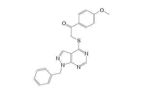 2-[(1-benzyl-1H-pyrazolo[3,4-d]pyrimidin-4-yl)sulfanyl]-1-(4-methoxyphenyl)ethanone