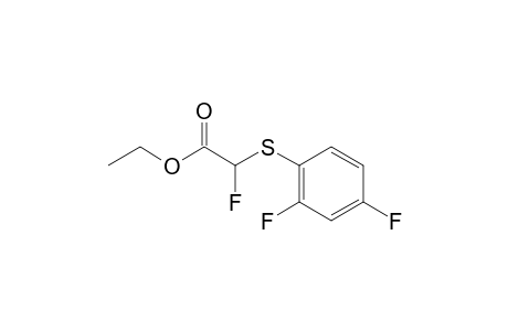 Ethyl 2-((2,4-difluorophenyl)thio)-2-fluoroacetate