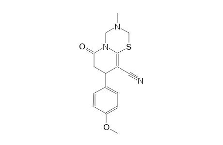 2H,6H-pyrido[2,1-b][1,3,5]thiadiazine-9-carbonitrile, 3,4,7,8-tetrahydro-8-(4-methoxyphenyl)-3-methyl-6-oxo-