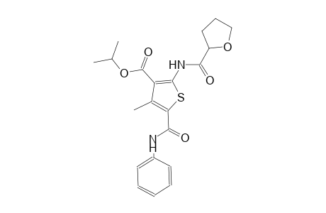 isopropyl 5-(anilinocarbonyl)-4-methyl-2-[(tetrahydro-2-furanylcarbonyl)amino]-3-thiophenecarboxylate