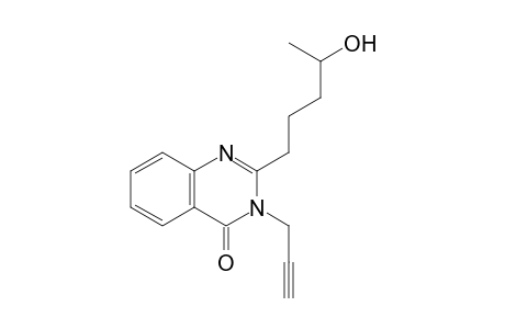 2-(4-hydroxypentyl)-3-prop-2-ynyl-4-quinazolinone