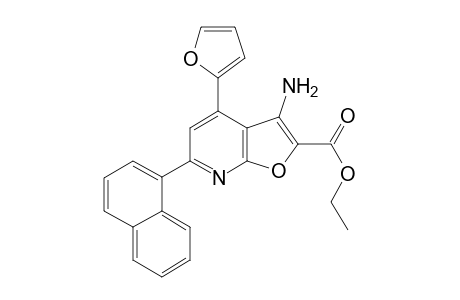 Ethyl 3-amino-4-(furan-2-yl)-6-(naphthalen-1-yl)furo[2,3-b]pyridine-2-carboxylate