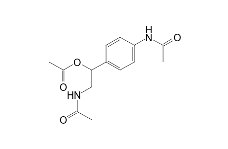 4'-(2-acetamido-1-hydroxyethyl)acetanilide, acetate (ester)