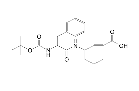 2-(E)-Heptenoic acid, (4S)-4-[(t-butoxycarbonyl-(S)-phenylalanyl)amino]-6-methyl-