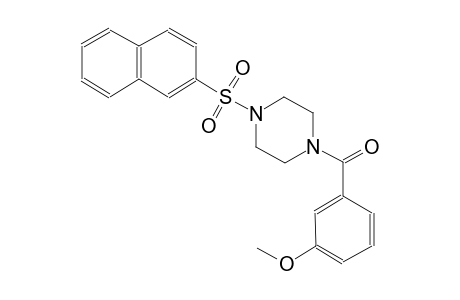 piperazine, 1-(3-methoxybenzoyl)-4-(2-naphthalenylsulfonyl)-