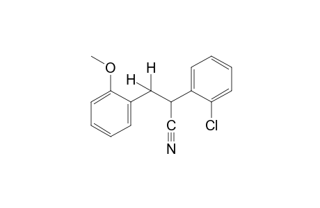 2-(o-chlorophenyl)-3-(o-methoxyphenyl)propionitrile