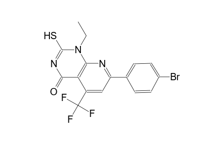 pyrido[2,3-d]pyrimidin-4(1H)-one, 7-(4-bromophenyl)-1-ethyl-2-mercapto-5-(trifluoromethyl)-