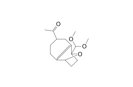 (1RS,4RS,8SR)-1-dimethoxymethyl-11-oxatricyclo[6.2.1.0(2,7)]undec-2(7)en-4-exo-yl methyl ketone