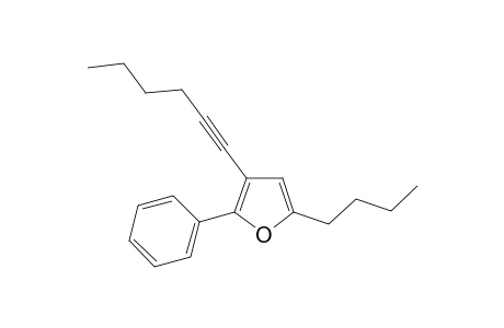 5-Butyl-3-hex-1-ynyl-2-phenylfuran