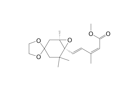 2,4-Pentadienoic acid, 3-methyl-5-(1',5',5'-trimethylspiro[1,3-dioxolane-2,3'-[7]oxabicyclo[4.1.0]heptan]-6'-yl)-, methyl ester, [1'R-[1'.alpha.,6'.alpha.(2Z,4E)]]-