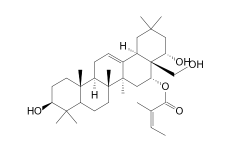 Olean-12-ene-3,16,22,28-tetrol, 16-(2-methyl-2-butenoate), [3.beta.,16.alpha.(Z),22.alpha.]-
