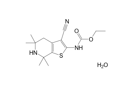 Ethyl N-(3-Cyano-5,5,7,7-tetramethyl-4,5,6,7-tetrahydro-thieno[2,3-c]pyridin-2-yl)carbamate monohydrate