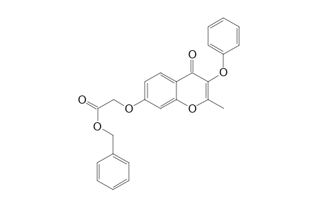 acetic acid, [(2-methyl-4-oxo-3-phenoxy-4H-1-benzopyran-7-yl)oxy]-, phenylmethyl ester