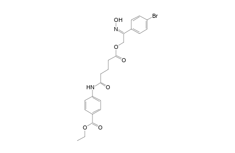 2-(4-Bromophenyl)-2-(hydroxyimino)ethyl 4'-(ethoxycarbonyl)glutaranilate