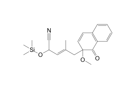 5-(2-Methoxy-1-oxo-1,2-dihydronaphthalen-2-yl)-4-methyltrimethylsilyloxypent-3-enenitrile