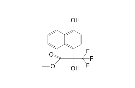 2-Hydroxypropionic acid, 3,3,3-trifluoro-2-(4-hydroxynaphthalen-1-yl)-, methyl ester