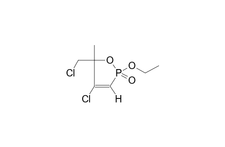 2-OXO-2-ETHOXY-4-CHLORO-5-CHLOROMETHYL-5-METHYL-1,2-OXAPHOSPHOL-3-ENE