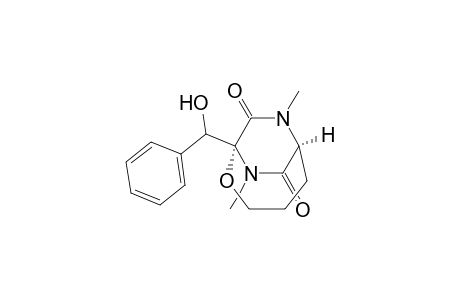 2-Oxa-7,9-diazabicyclo[4.2.2]decane-8,10-dione, 1-(hydroxyphenylmethyl)-7,9-dimethyl-, [1.alpha.(R*),6.alpha.]-