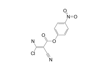 (E)-3-amino-3-chloro-2-cyano-acrylic acid (4-nitrophenyl) ester