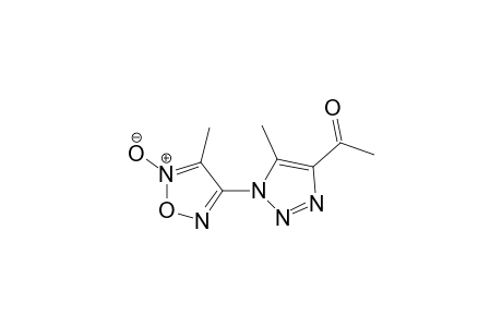 1-[5-methyl-1-(4-methyl-5-oxido-1,2,5-oxadiazol-3-yl)-1H-1,2,3-triazol-4-yl]ethanone