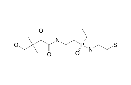 (+)-P-[2-[(2R)-2,4-DIHYDROXY-3,3-DIMETHYLBUTANOYLAMINO]-ETHYL]-P-ETHYL-N-(2-MERCAPTOETHYL)-PHOSPHINAMIDE