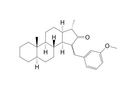 15-(3-Methoxybenzylidene)-17.alpha.-methyl-18-nor-5.alpha.,13.alpha.-androstan-16-one