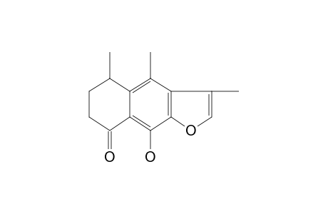 Naphtho[2,3-b]furan-8(5H)-one, 6,7-dihydro-9-hydroxy-3,4,5-trimethyl-, (.+-.)-