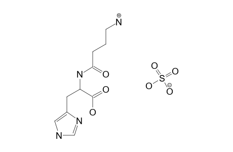 L-(+)-N-(4-aminobutyryl)histidine, sulfate(1:1)(salt)