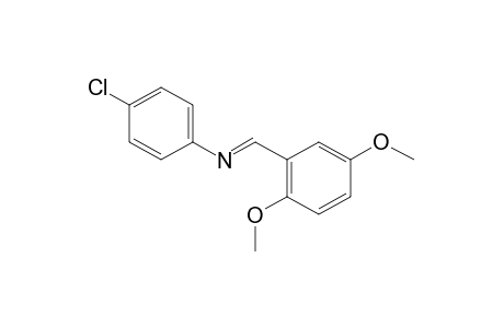 p-chloro-N-(2,5-dimethoxybenzylidene)aniline