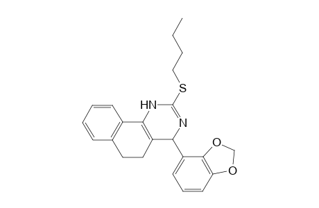 4-(1,3-benzodioxol-4-yl)-2-butylsulfanyl-1,4,5,6-tetrahydrobenzo[h]quinazoline