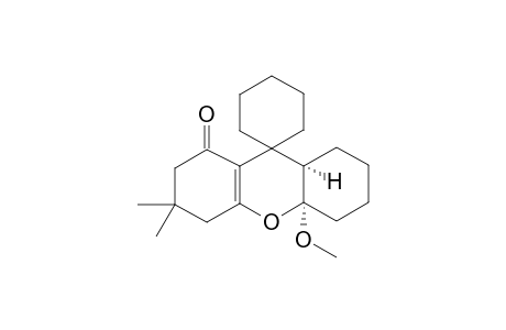 10a-methoxy-3,3-dimethyl-cis-3,4,5,6,7,8,8a,10a-octahydroxanthen-9-spirocyclohexan-1(2H)-one