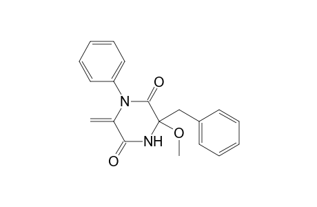 3-Benzyl-3-methoxy-6-methylidene-1-phenylpiperazine-2,5-dione