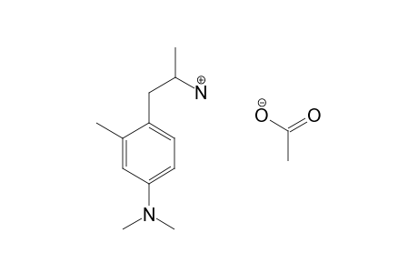 a,2-dimethyl-4-(dimethylamino)phenethylamine, acetate(1:1)(salt)