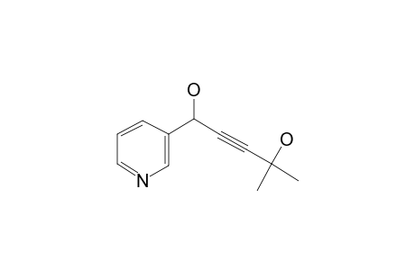 4-Methyl-1-pyridin-3-yl-pent-2-yne-1,4-diol