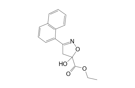 Ethyl 4,5-dihydro-5-hydroxy-3-(1-naphthyl)isoxazole-5-carboxylate