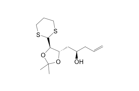 (4R,6S,7R)-7-(1',3'-Dithian-2'-yl)-6,7-(isopropylidenedioxy)hept-1-en-4-ol