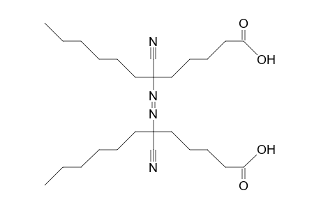 Bis(6-cyano-dodecanoic acid, 6-yl)-diazene